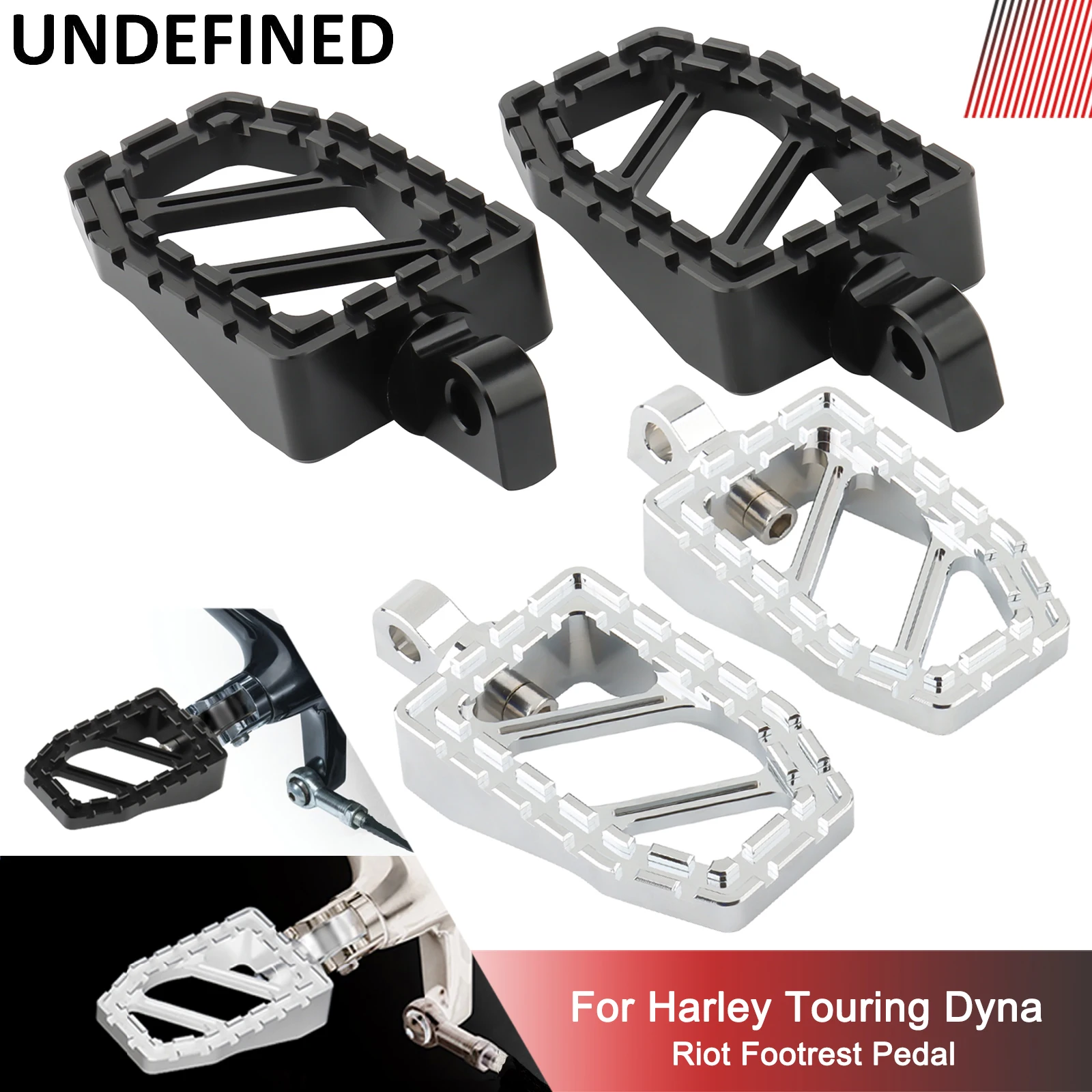 Riot Footpegs for Harley Touring Road Sportster 883 Softail Slim Road King Dyna FXDF Chopper Bobber Footrest Pedals Footrests