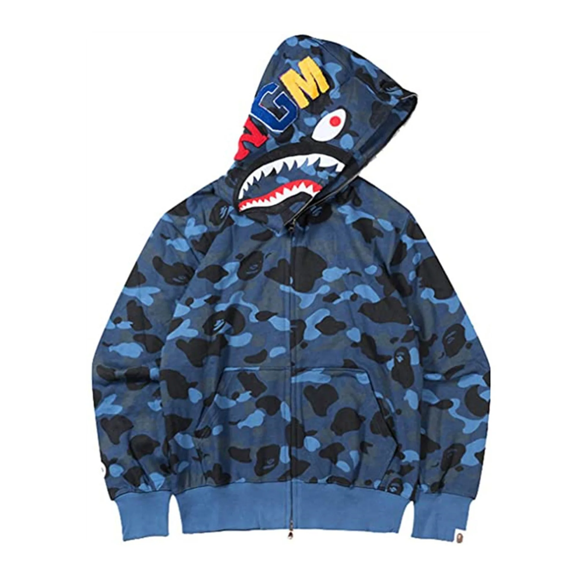 

Men's Harajuku Shark Head 3D Printed Hooded Sweatshirt, Vintage Y2K Casual Hooded Jacket, Couples' Sportswear, New