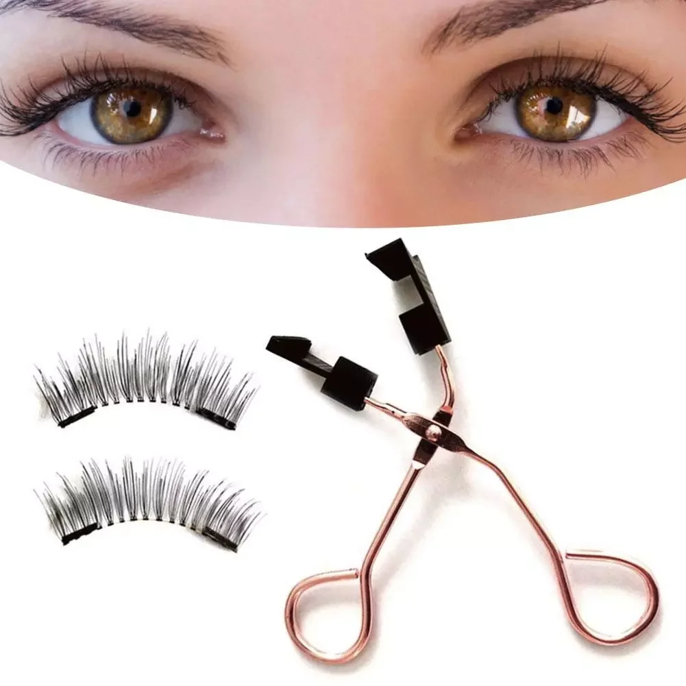 

NEW2023 Natural Thick Glue Eyeliner Needed Handmade Eyelashes Curler Set Quantum Soft False Eyelashes For Women