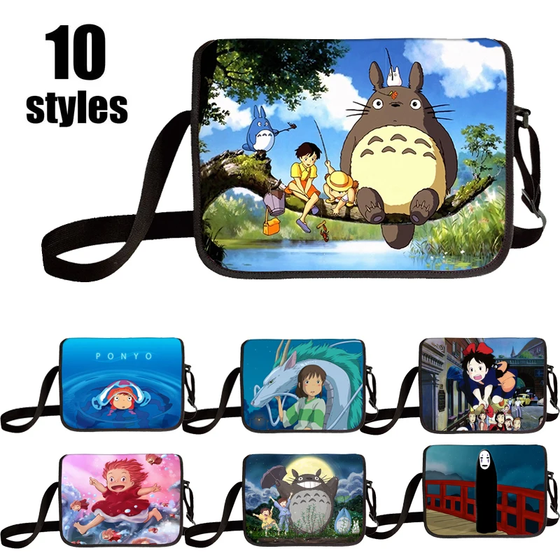 

Fashion Totoro Crossbody Bag Women Messenger Bags Canvas Shoulder Bag Cartoon Anime Neighbor School Letter Tote Handbag