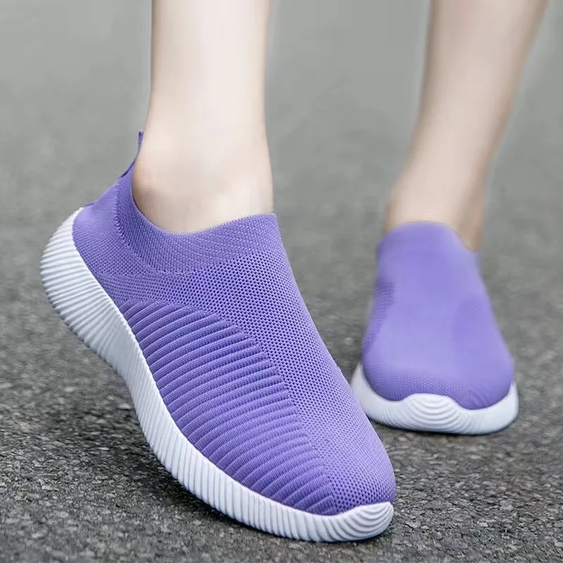 

Tenis Feminino Lady Shoes Trendy Mesh Platform Sneakers Socks Zapatillas Mujer Breathable Socofy Sports Shoes Women Flats 1685
