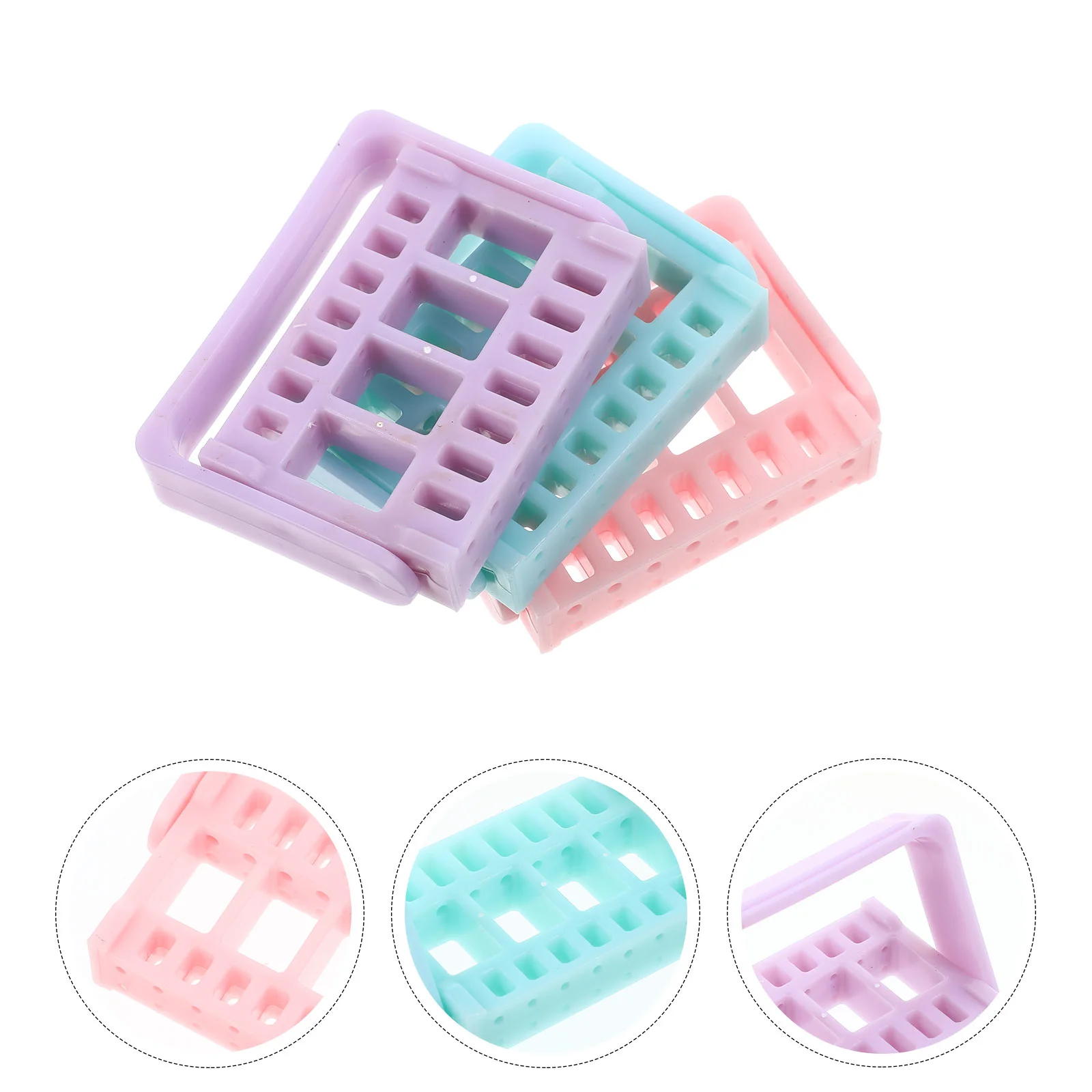 3 шт. коробка для хранения шлифовальной головки полка с несколькими отверстиями