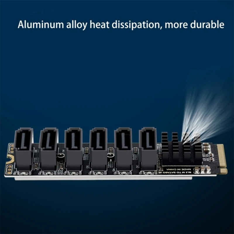 Карта расширения NVME to ASM1166 адаптер 6 Гбит/с конвертеров SATA3.0