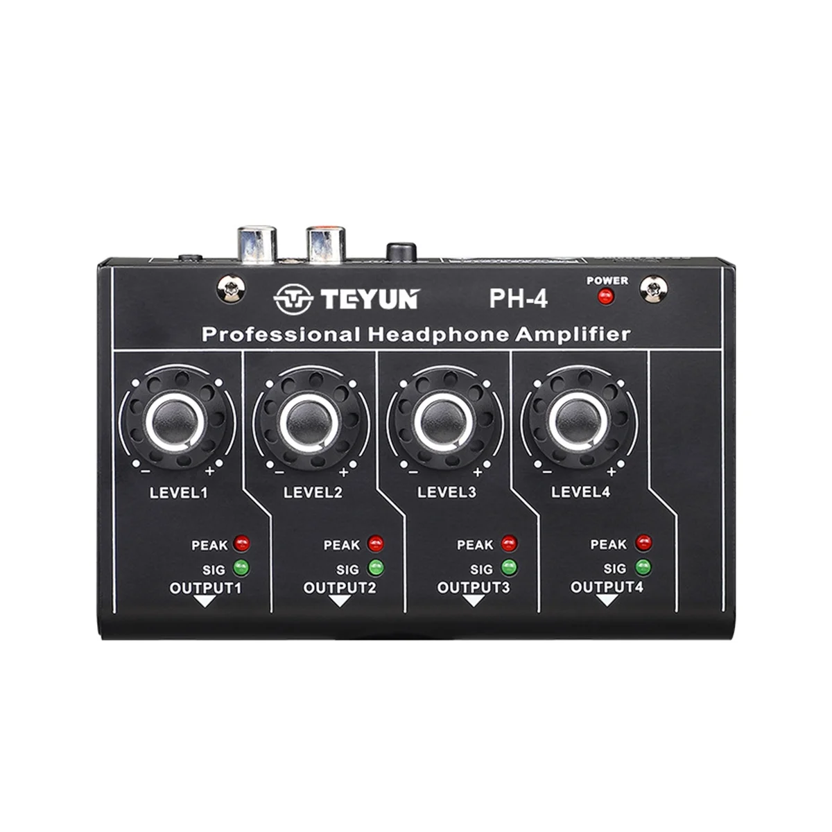 

TEYUN PH-4 8-Way Headphone Amplifier 4X6.35Mm+4X3.5Mm TRS 4-Channel Mobile Phone Computer Audio Mixer Headphone Splitter EU Plug