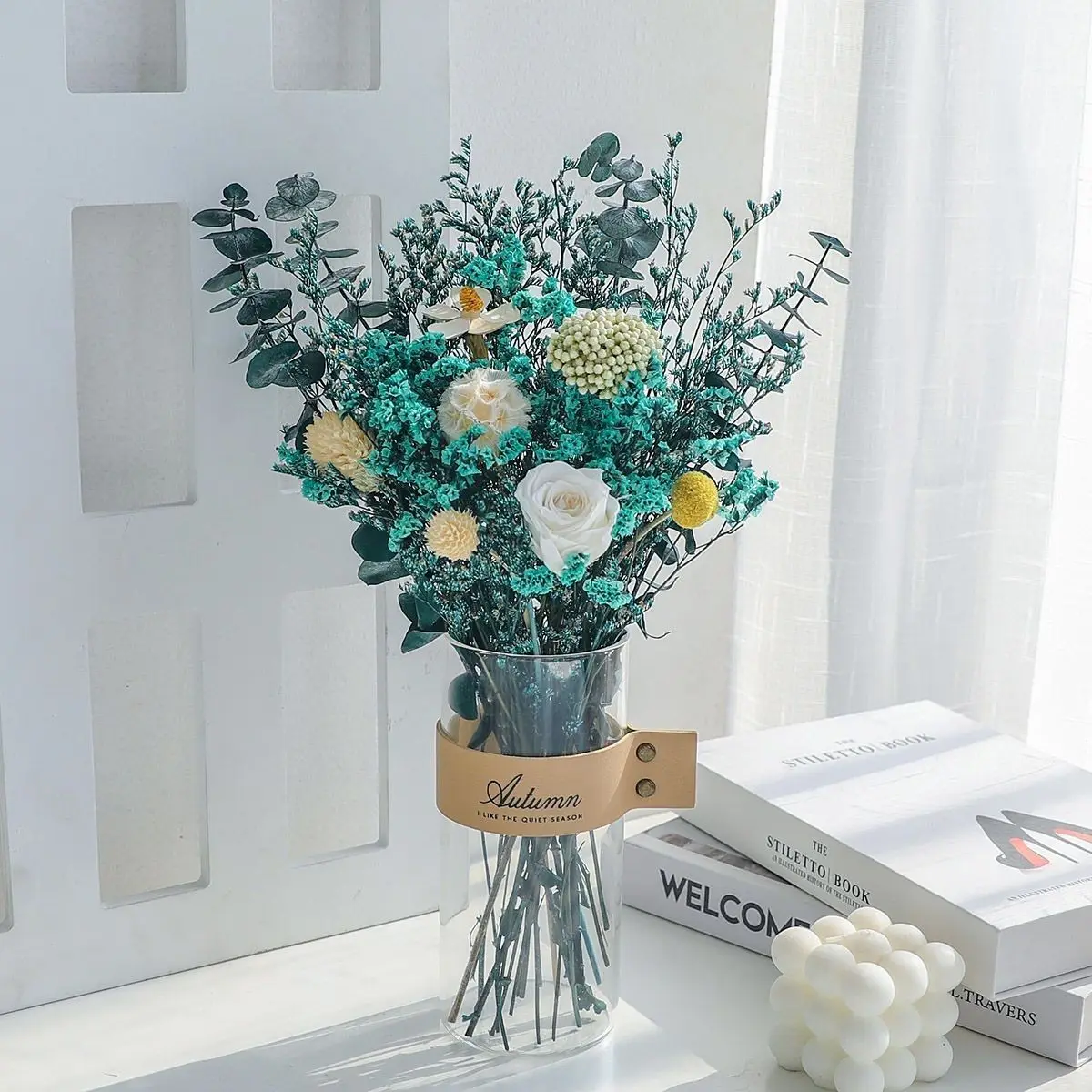 

Real Natural Rose Flower Bouquet Artificial Flowers Bunch for Wedding Decoration Home Decor DIY Arrangements Bedroom Decor
