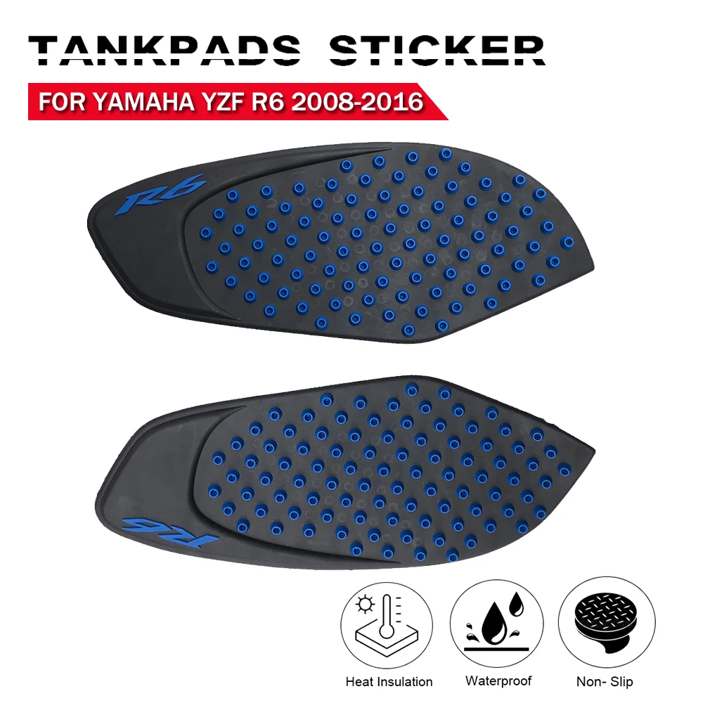 

For Yamaha For YZF R6 2008-2016 Waterproof Gasket Non-Slip Modified Vehicle Tankpads Frame Side Fishbone Decoration Sticker Deca