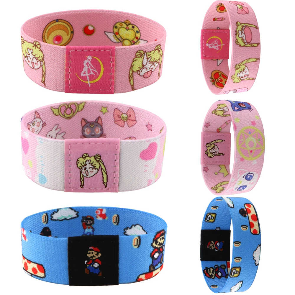 

Cartoon Cute Stretch Wristband Bracelet Women Men Bracelets on Hand Bangles With Designer Charms Fashion Jewelry Accessories