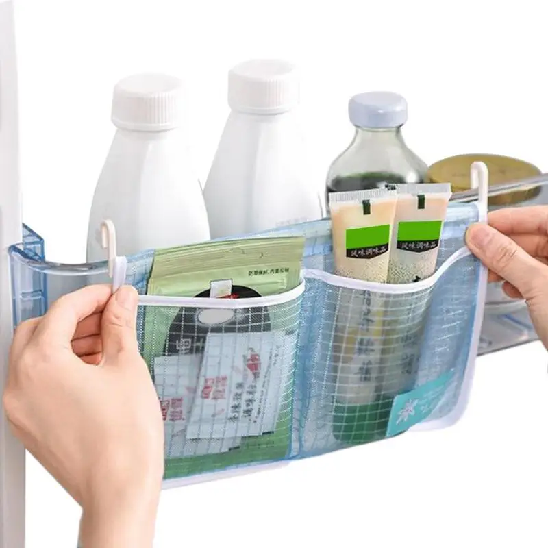 

Refrigerator Storage Mesh Bag Storage Mesh Bag For Refrigerator Household Fridge Hanging Pocket Door Hanging Organizer With Hook