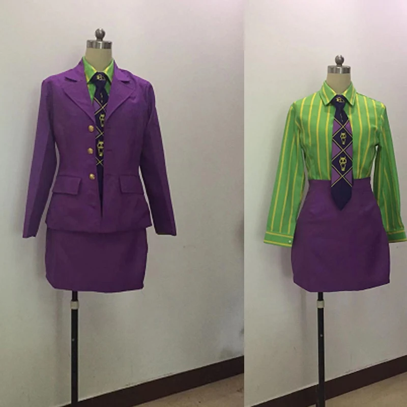 Костюм косплея Anime JoJos Bizarre Adventure Kira Yoshikage с обратной сексуальной переверткой, изготовленный на заказ.