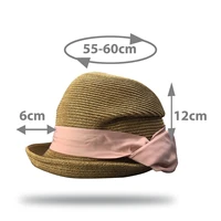 summer straw visor foldable caps 5660cm with ribbon for women sun protection beach 2022 stylish fashion ladies half cloche hat