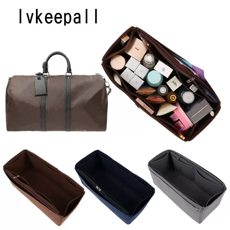 

Фетровая дорожная сумка-вкладыш keepalls 45, 50, 55, 60, с молнией, Сумка с подкладкой, вместительная сумка для хранения, новинка 2022