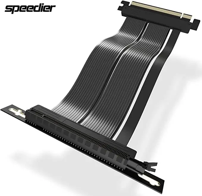 Riser PCIe Riser Cable 4.0 X16 PCI Express Gen4 Flexible High Speed Vertical/Flat GPU Mount Extender Adapter For RTX Graphics