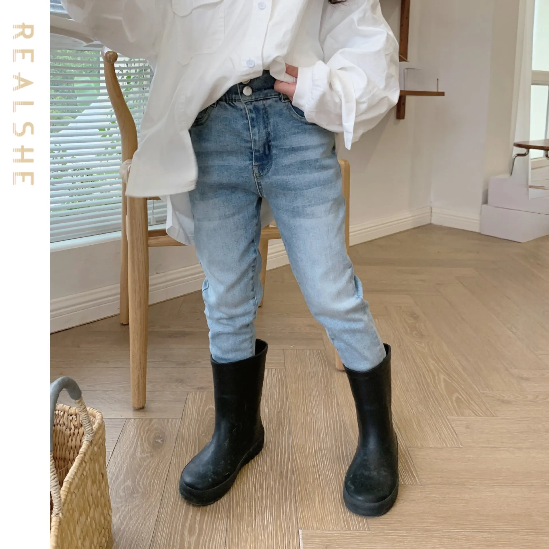 

2023 New Baby Girls Girls Leggings Pencil Pants Spring Summer Kids Girl Pants High Waist Long Trousers Children's Pant