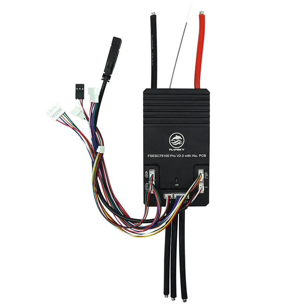 Фото Контроллер скорости 75100 Pro V2.0 Flipsky на базе VESC ESC с кнопочным переключателем для электросамоката и электровелосипеда, бесщеточный контроллер №2