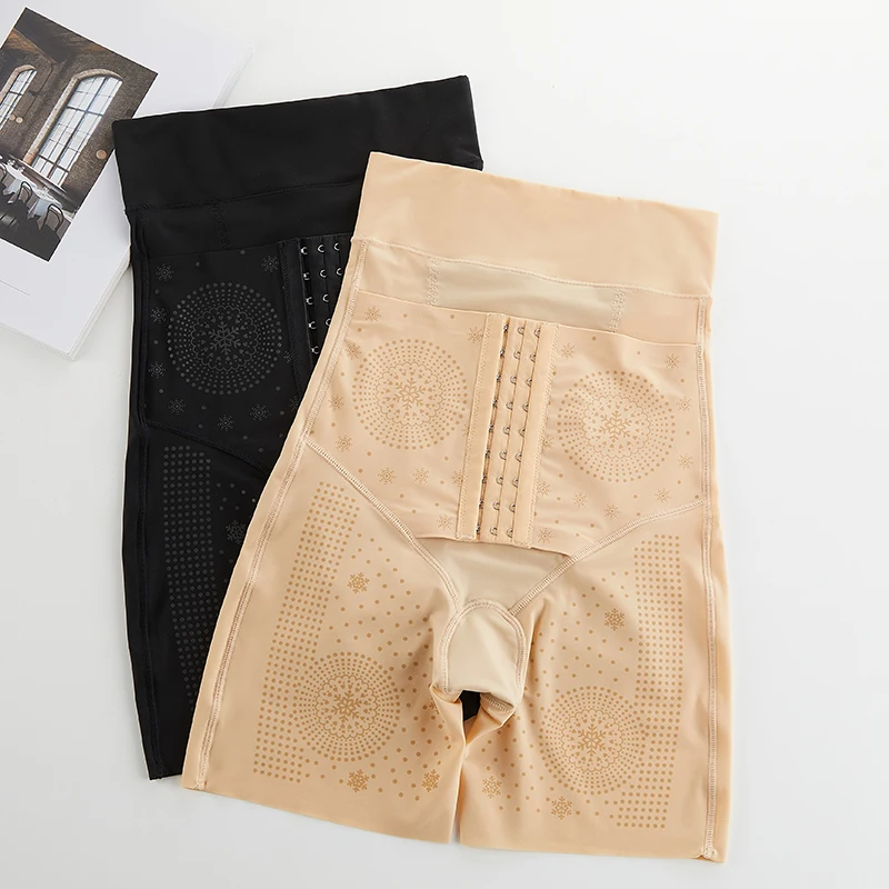 Large Size Postpartum High Waist Hip Lifting Abdominal Strong Safety Pants Body Shaping Underwear Thin Style