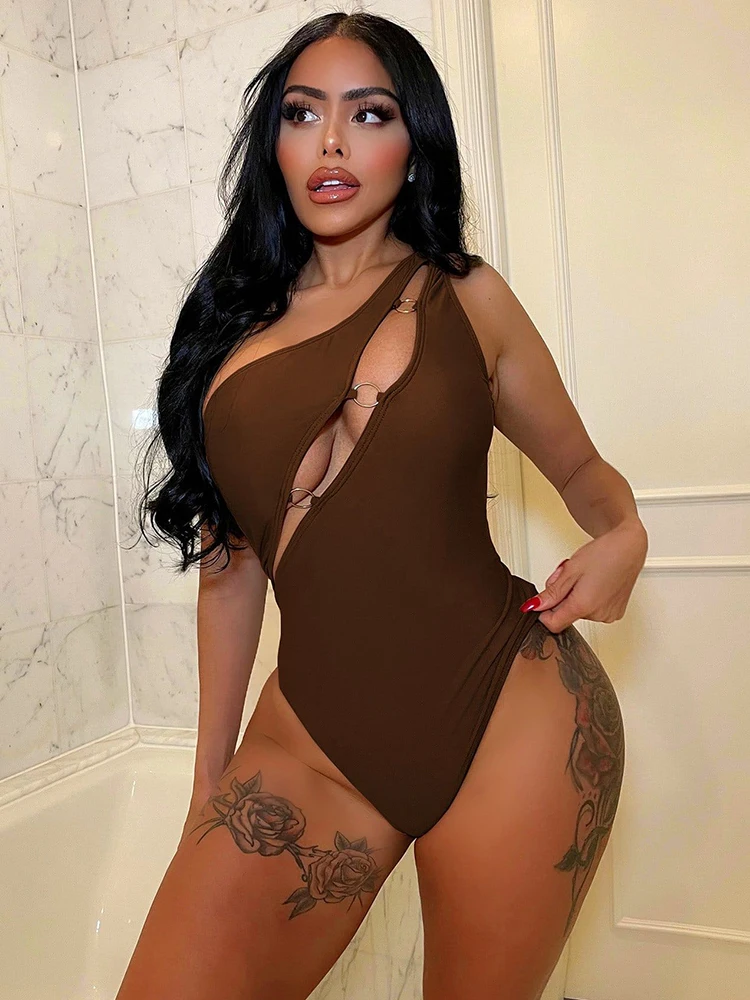 2022 сексуальный купальник с вырезами Женский цельный женский купальный костюм на