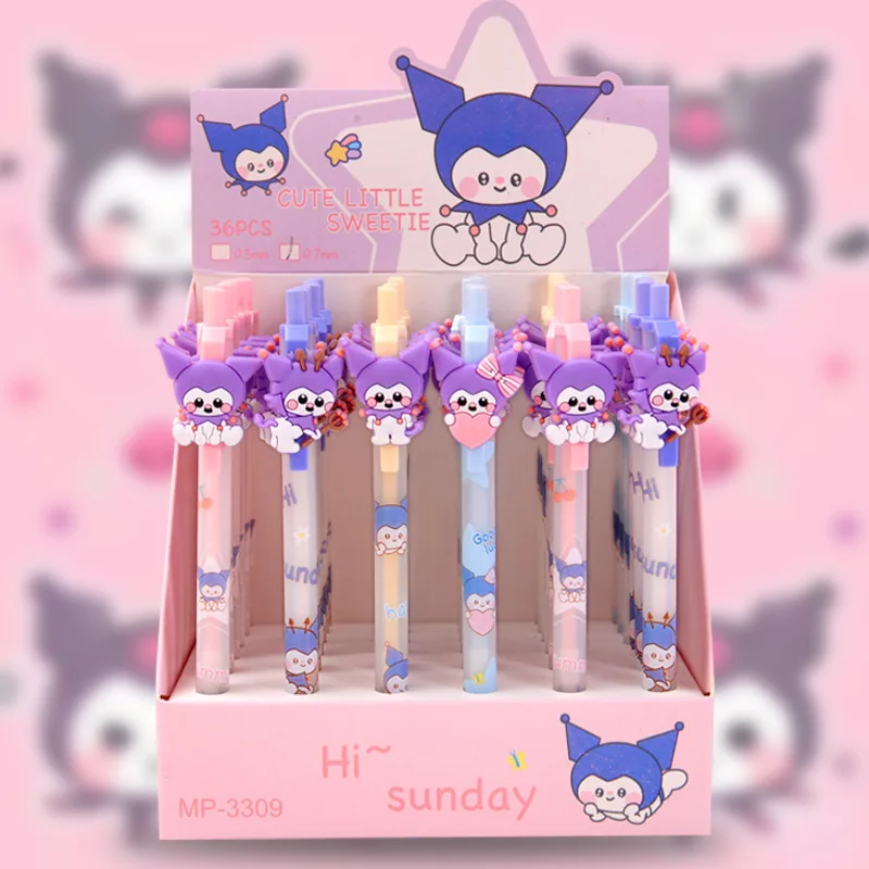 

Sanrio 36 шт. креативный мультяшный карандаш в коробке Koulomi механический карандаш 0,5/0,7 высокоэффективный прессованный карандаш для студентов и офиса