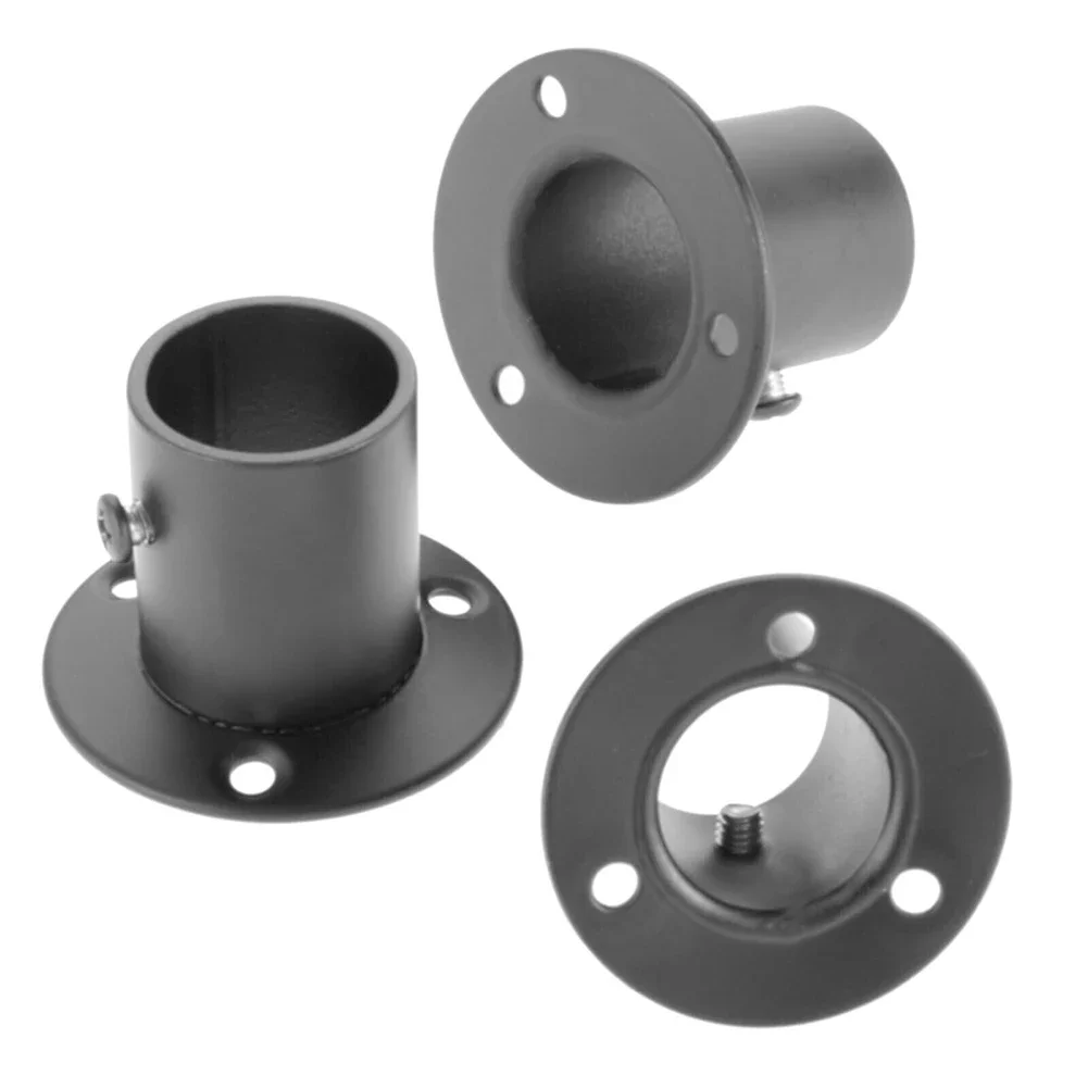 ze stali nierdzewnej wsporniki szafy 19-32mm czarny wspornik szyna kołnierzowa pręt stalowy dekoracyjny szafa praktyczna