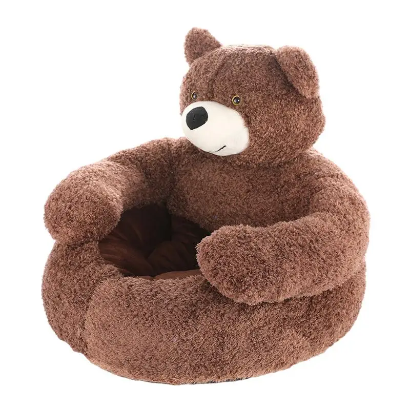 

Bear Shaped Dog Bed Warm Plush Dog Crate Bed Cat Sleeping Mat Comfortable Washable Plush Pet Cushion Beds & Sofas For Indoor