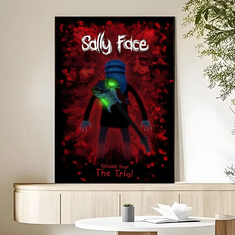 Фото Постер игры S-Sally F-Face HD, декоративная наклейка на стену, водонепроницаемая, эстетическое украшение для дома и гостиной. №2
