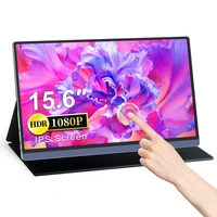 15 6 inch portable ips monitor 1080p touch screen usb 3 1 type c hdmi lcd display for xbox series x switch ps4 5 gaming laptop