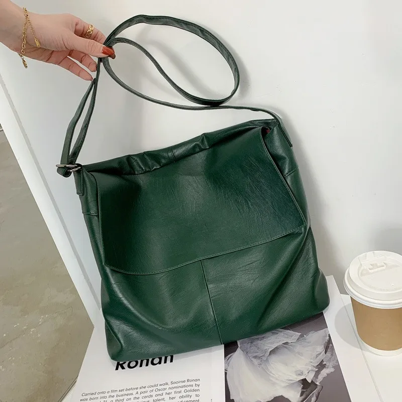

Large Soft Women's Bag Designer Handbag Casual Retro Portable Crossbody Bag Single Shoulder Bags Large Capacity Simple Tote Bag