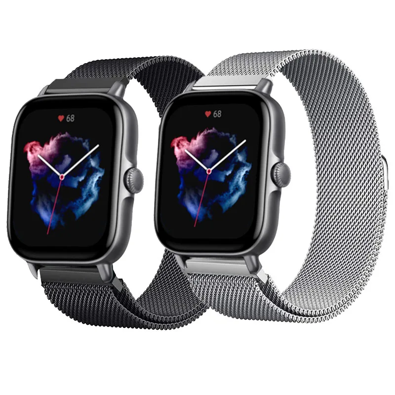 Ремешок из нержавеющей стали для Xiaomi Huami Amazfit GTS 4 3 2 цвет в ассортименте