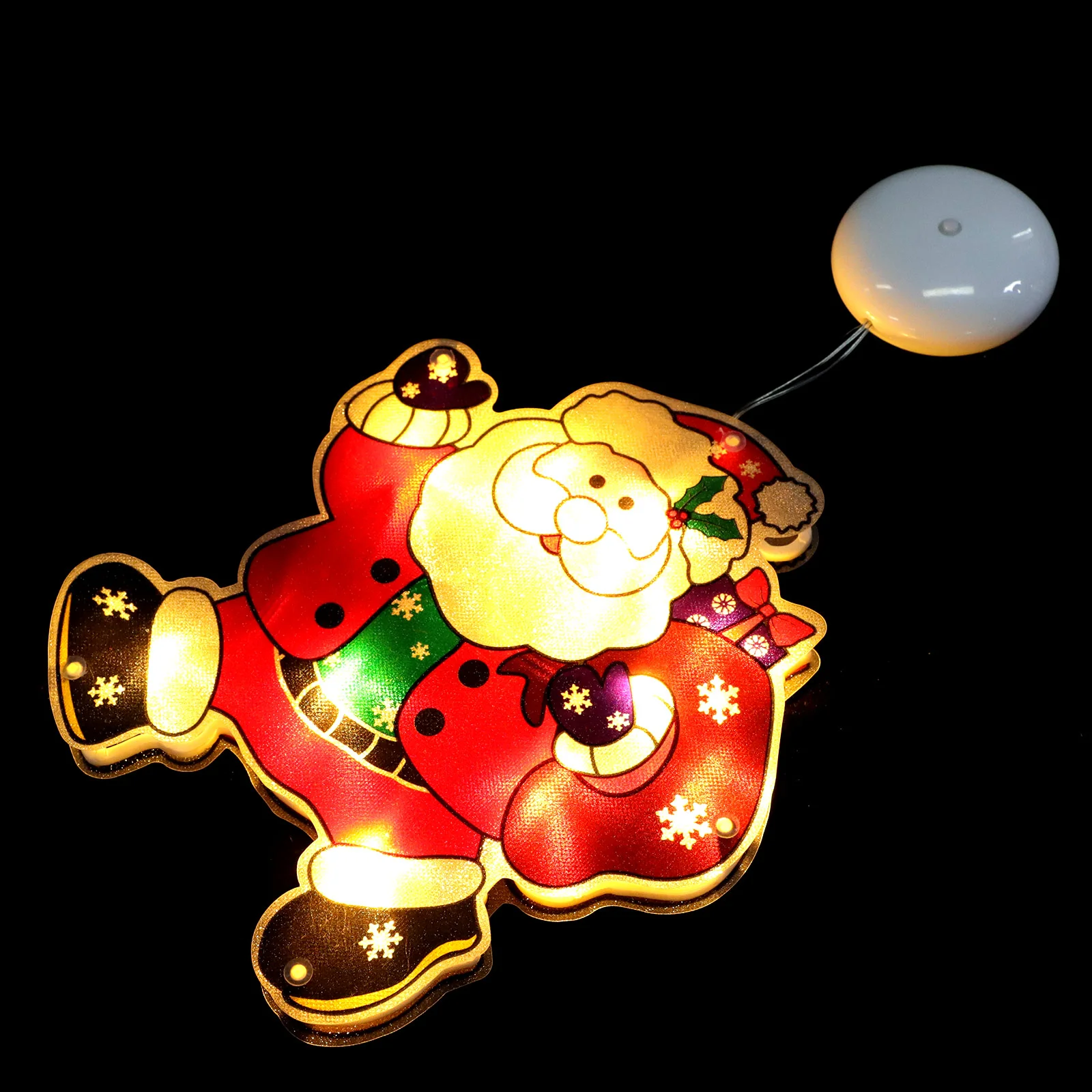 

1Pc Mall Showcase Sucker Xmas Window Hanging Santa Claus