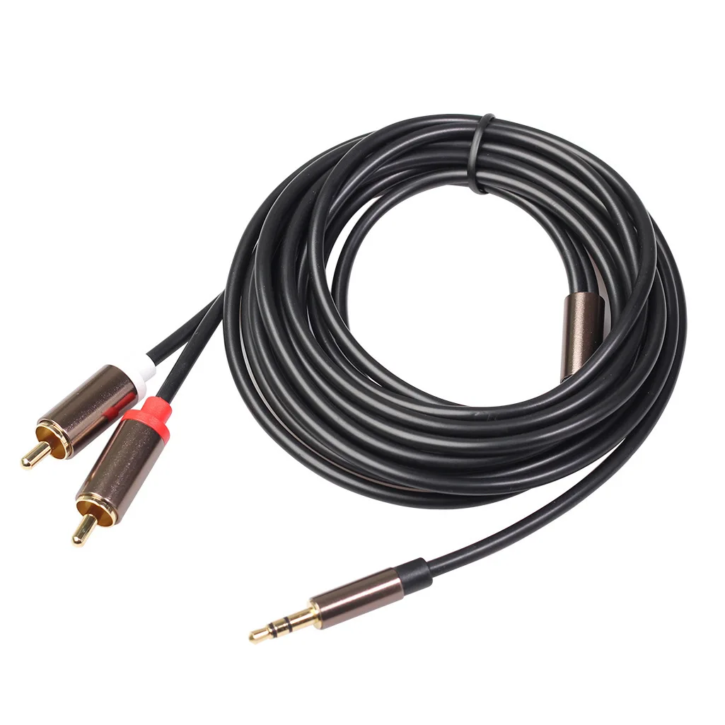 

Audio cable 3.5 to 2 RCA cable 3.5mm jack 2RCA cm Auxiliary cable for TV amplifier PC line speaker DVD‎ 3.5 M TO RCA M AUX