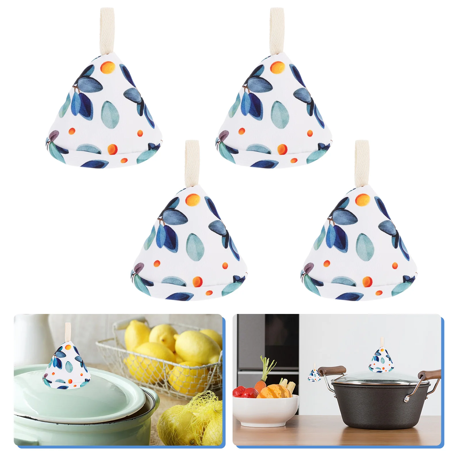 

4Pcs Practical Heatproof Humanized Pot Handle Sleeves Pot Lid Covers for Kitchen