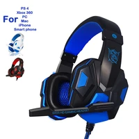 Gaming Headphones Headset Deep Bass Stereo Wired Gamer Earphone Microphone for PS4 Phone Laptop Xbox One Nintend Switch iPad