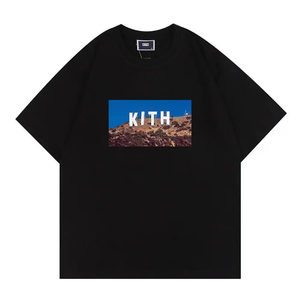 

This is Our Newly Launched Niche Trendy Brand KITH Opure Cotton Round Neck Summer Popular Printed Men's and Women's T-shirt