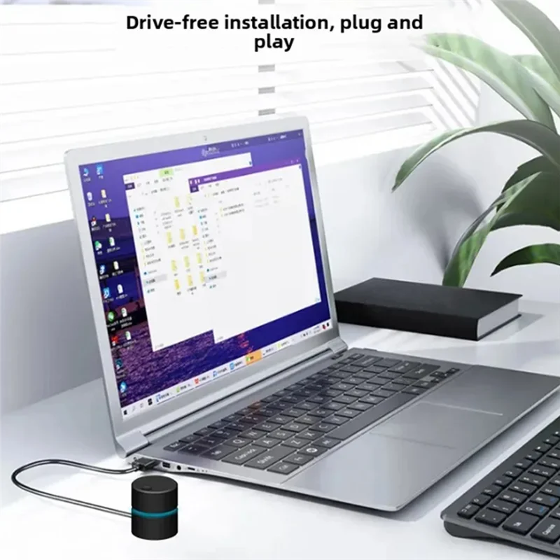 Фото ABSQ-USB ручка регулировки громкости компьютера мультимедийный контроллер громкости компьютера переключатель управления звуком для настольного ноутбука №3