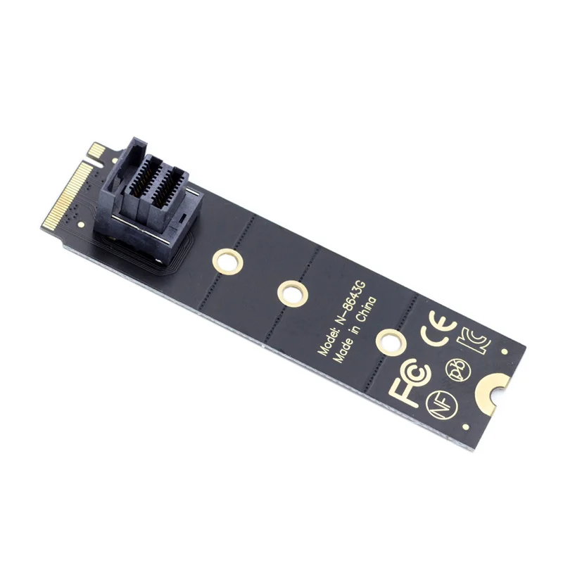 

Chenyang 22x80mm U.2 Kit SFF-8639 NVME PCIe4.0 SSD Adapter for Mainboard SSD 750 p3600 p3700 M.2 SFF-8643 Mini SAS HD