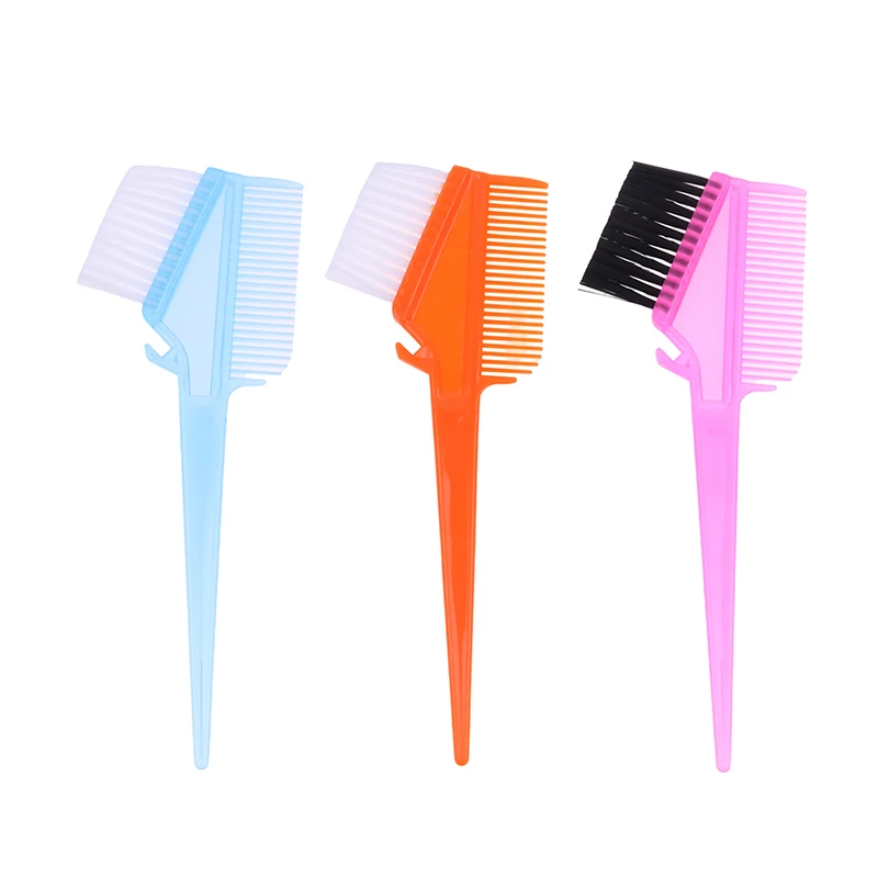 

1PC Pointed Tail Comb Barber Shop Hair Dyeing Comb Hot Dyeing Double sided Brush Head Easily Blurred Tapered Tail Layered Brush