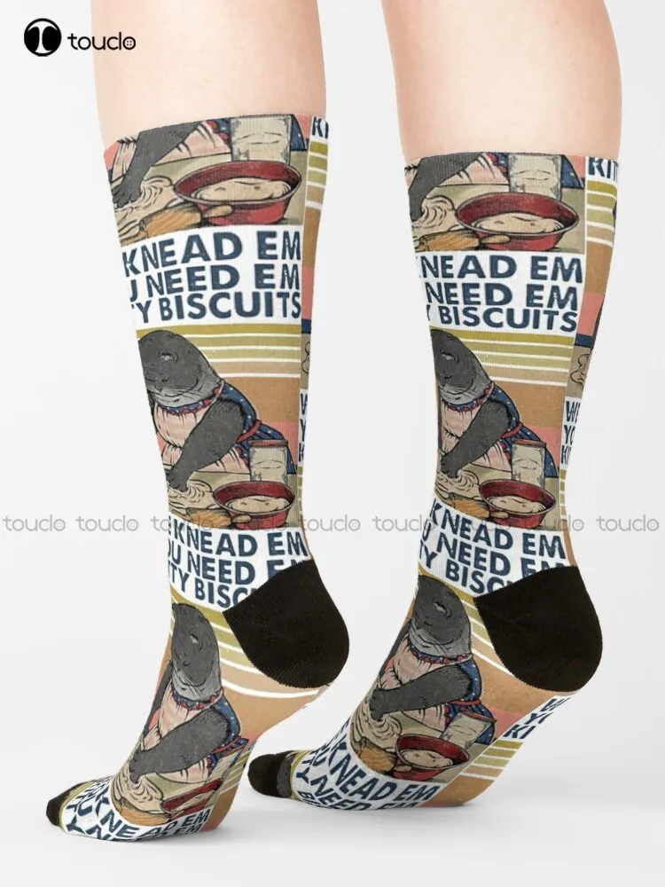 

Kitty Biscuits We Knead Em You Need Em Funny Gifts For Cat Lover Socks Cotton Socks For Women Design Happy Cute Socks Gift Art