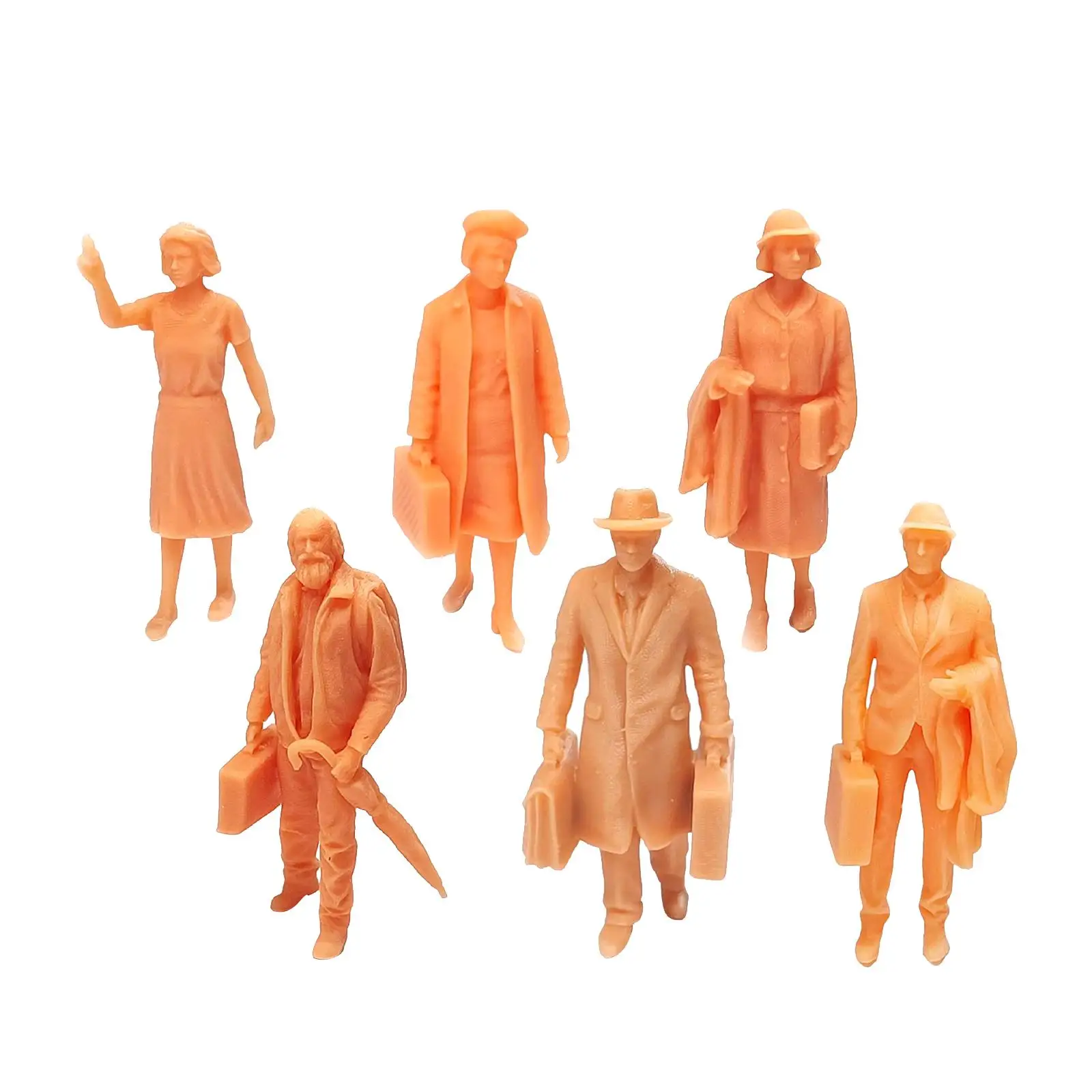 

10 шт., дорожные британские фигурки из смолы 1/64
