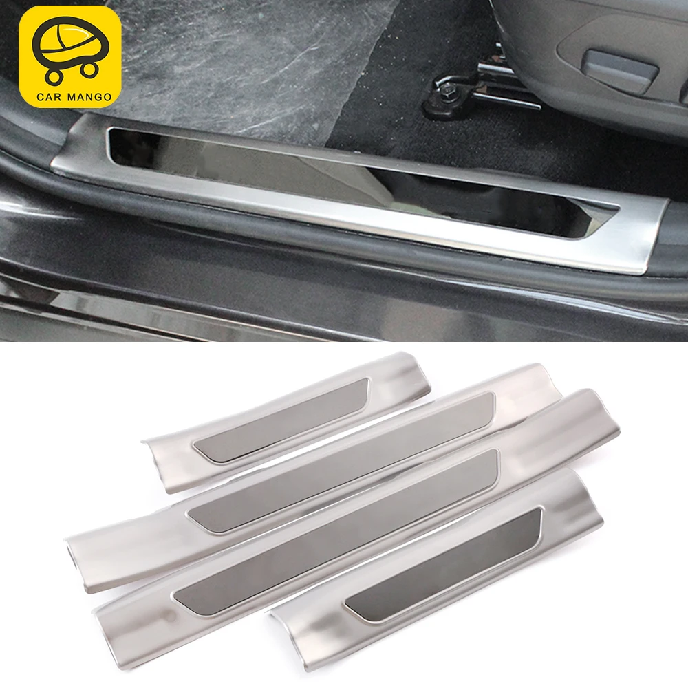 

Автомобильные аксессуары CarManGo, Накладка на порог двери, защитная Накладка на порог, наклейка на рамку для Hyundai Tucson TL 2015-2018