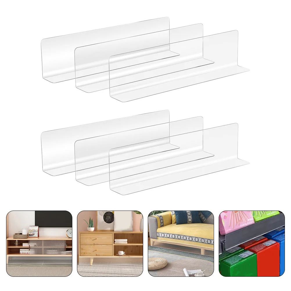 

Couch Accessories Supermarket Sorting Baffle Toy Purse Clear Plastic Dividers for Shelves