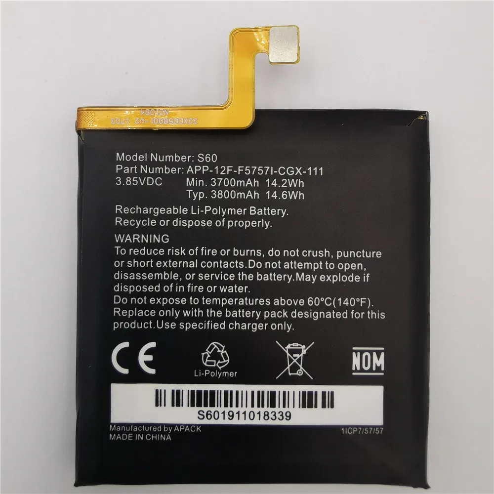 100% оригинальный сменный аккумулятор для Caterpillar Cat S40 S50 S60 CUBA-BL00-S50-000 458002-S40