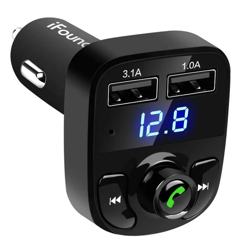 PIXLINK 2 порта USB зарядка FM передатчик для автомобиля Bluetooth беспроводное устройство |
