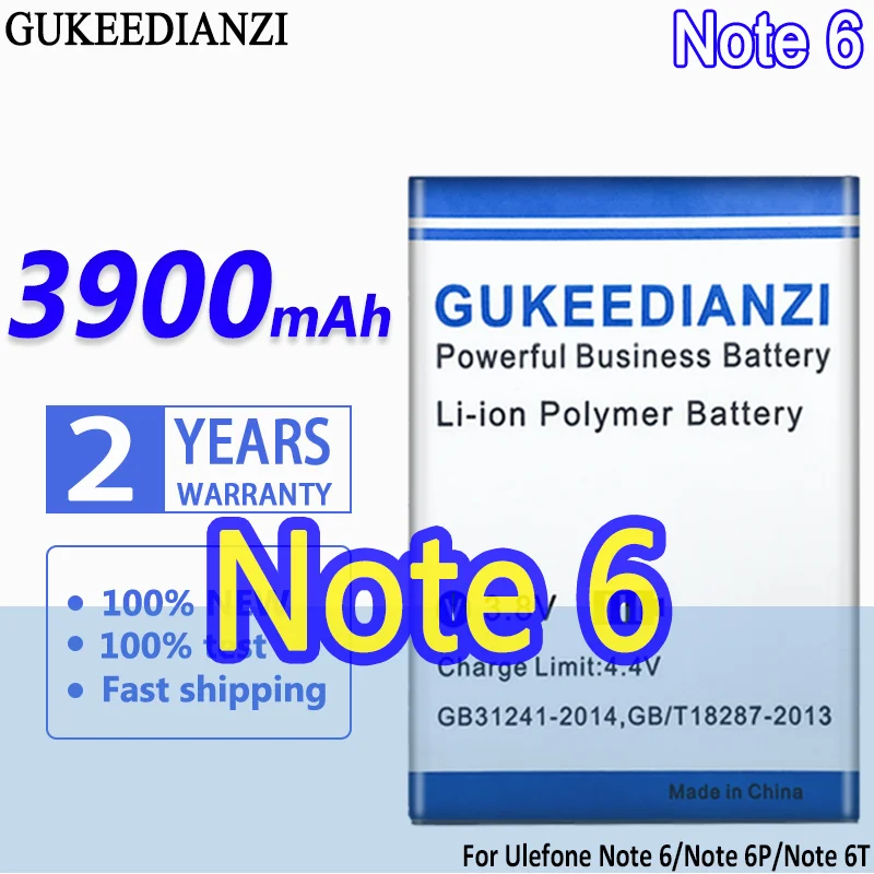 

Bateria Note6 (3277) 3900mAh High Capacity Battery For Ulefone Note 6/6P/6T Note6P Note6T High Quality Battery
