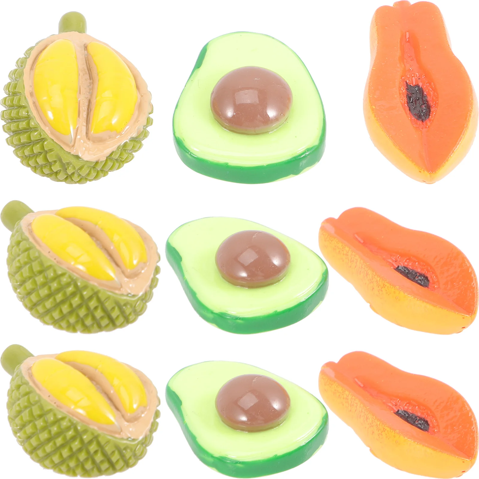 

12 Pcs Supplies Jewelry Pendant Decoration Charms Necklace Making Fruit Playset Accessories Kids Pawpaw Crafts