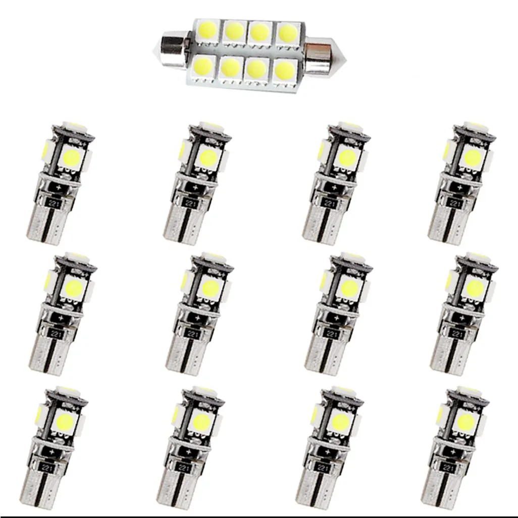 

13Pcs LED Car Interior Bulbs For BMW MINI License Plate/Reading Light Bulbs White
