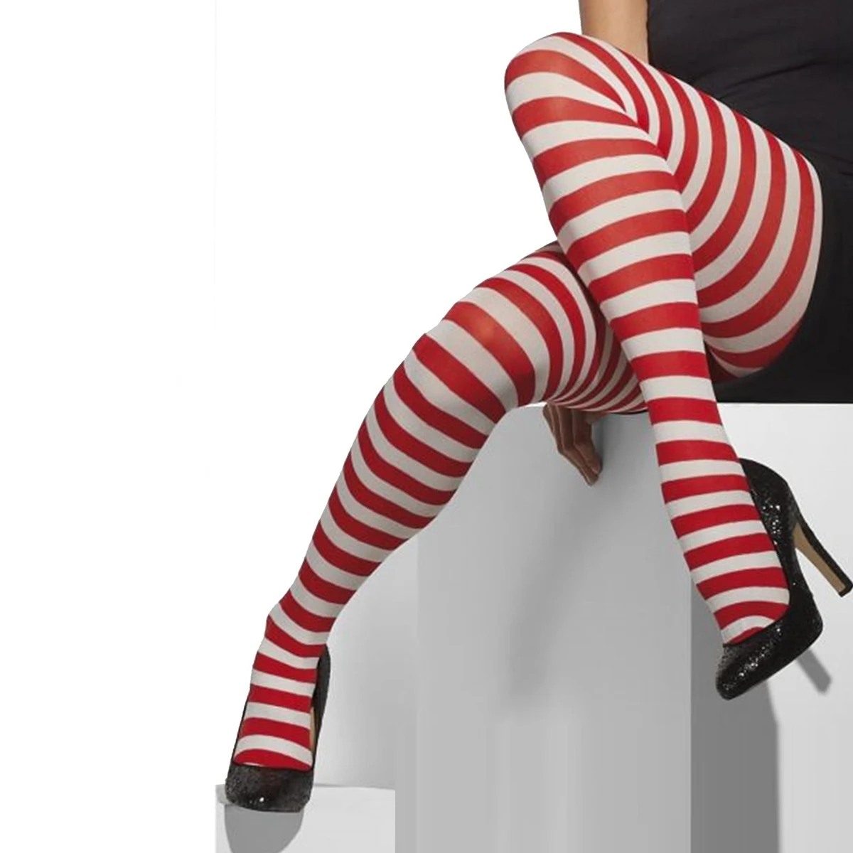 Рождественские полосатые колготки