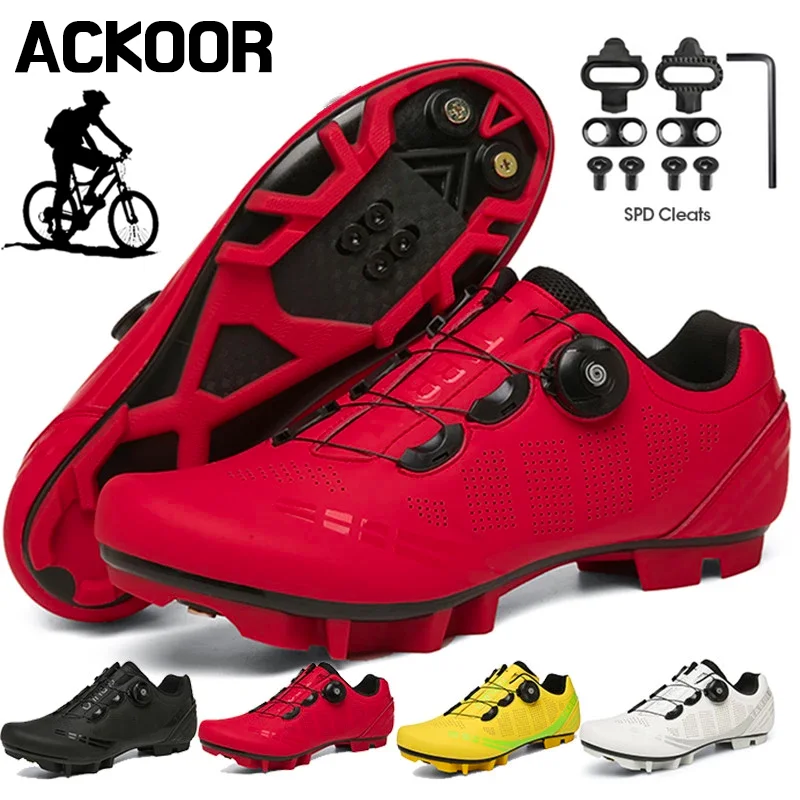 

Men Cycling Sneaker Mtb Women Flat Mountain Bike Shoes SPD Route Cleats for Shimano Road Bike Speed Sneaker Dirt Bicycle Shoes