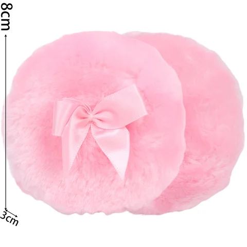 Пуховая пуховка для макияжа  Plush 10шт