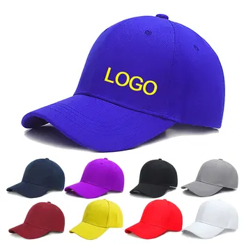 Custom Men's Caps Custom Casual Sports Cotton Cap Solid Baseball Caps 20 Hats Per Carton Hats Wholesale Dropshipping