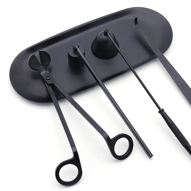 Set Candle Extinguisher Candle Extinguishing Tools Candle Trays Hook Candle Snuffer Wick Trimmer Candle Accessories 5 Styles