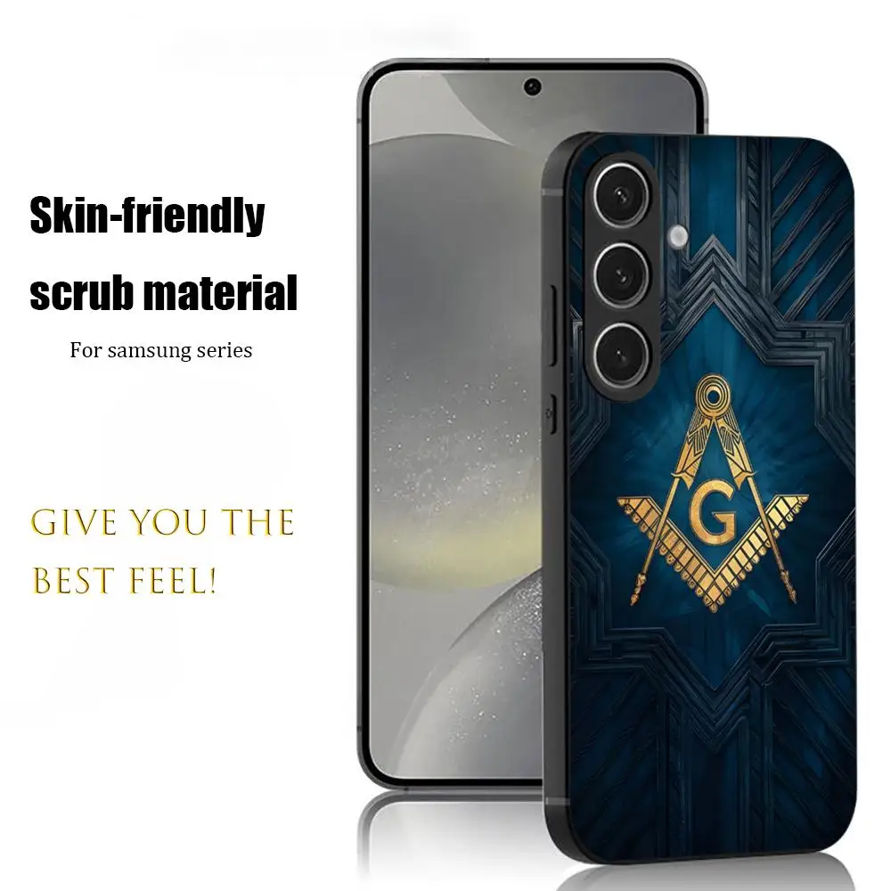 Горячий чехол для телефона с узором Freemasonry LOOG Samsung Galaxy S25 S24 S23 S22 S21 S20 Plus Ultra Note20